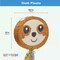 Sloth Pull String Pinata for Kids Birthday Party Supplies (16.5 x 13 x 3 In)